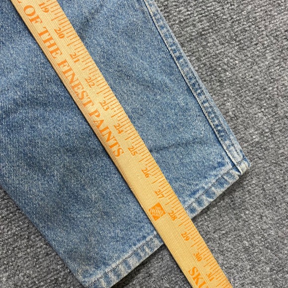 Vintage Calvin Klein Men's Light Blue Denim Baggy Y2K Jeans Size 34 - Picture 7 of 12